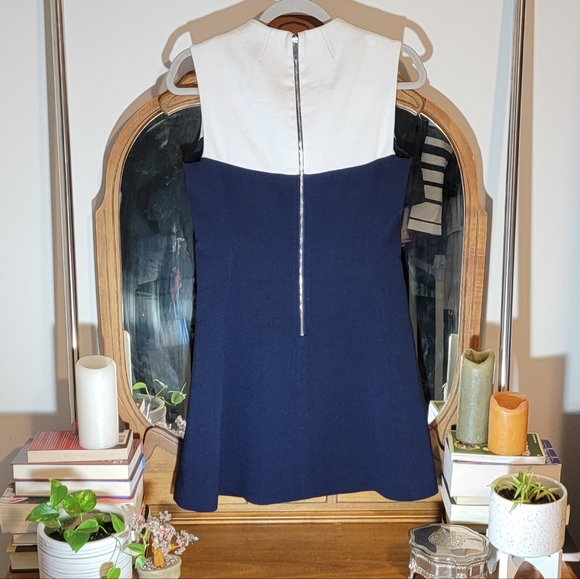 Kate Spade Navy White Sleeveless Dress - Picture 2 of 2